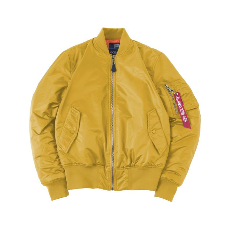 Miniatura: DAFEILI Military MA1 Nylon Padded Windproof Winter White Men Bomber Jacket Quilt