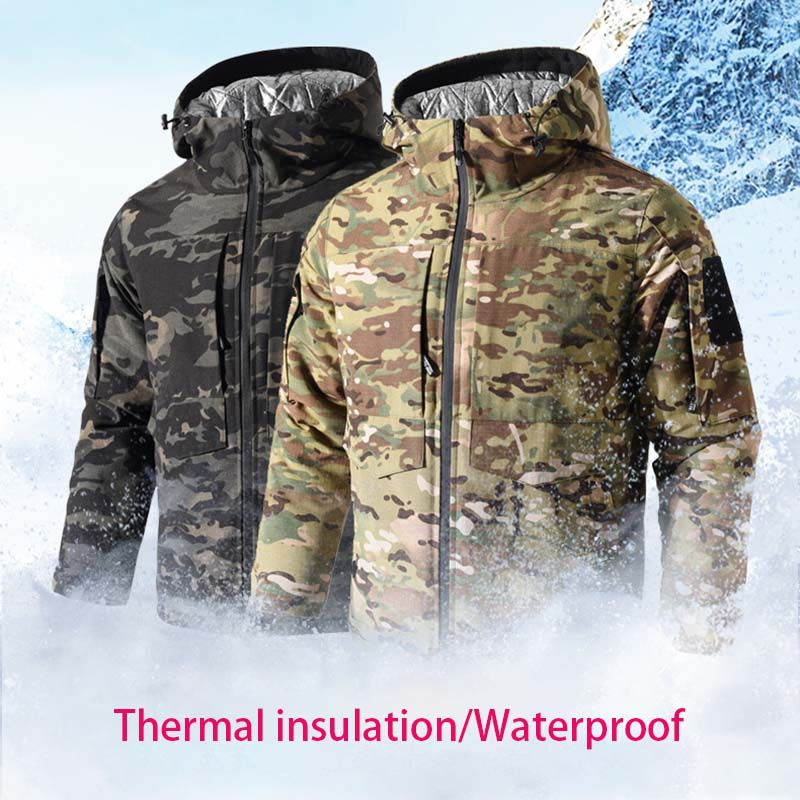 Miniatura: Winter Parkas Tactical Jackets Heating Military combat Jacket Keep Warm Hooded C