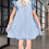 Thumbnail: The Blue Denim Ruffled Sleeve Dress