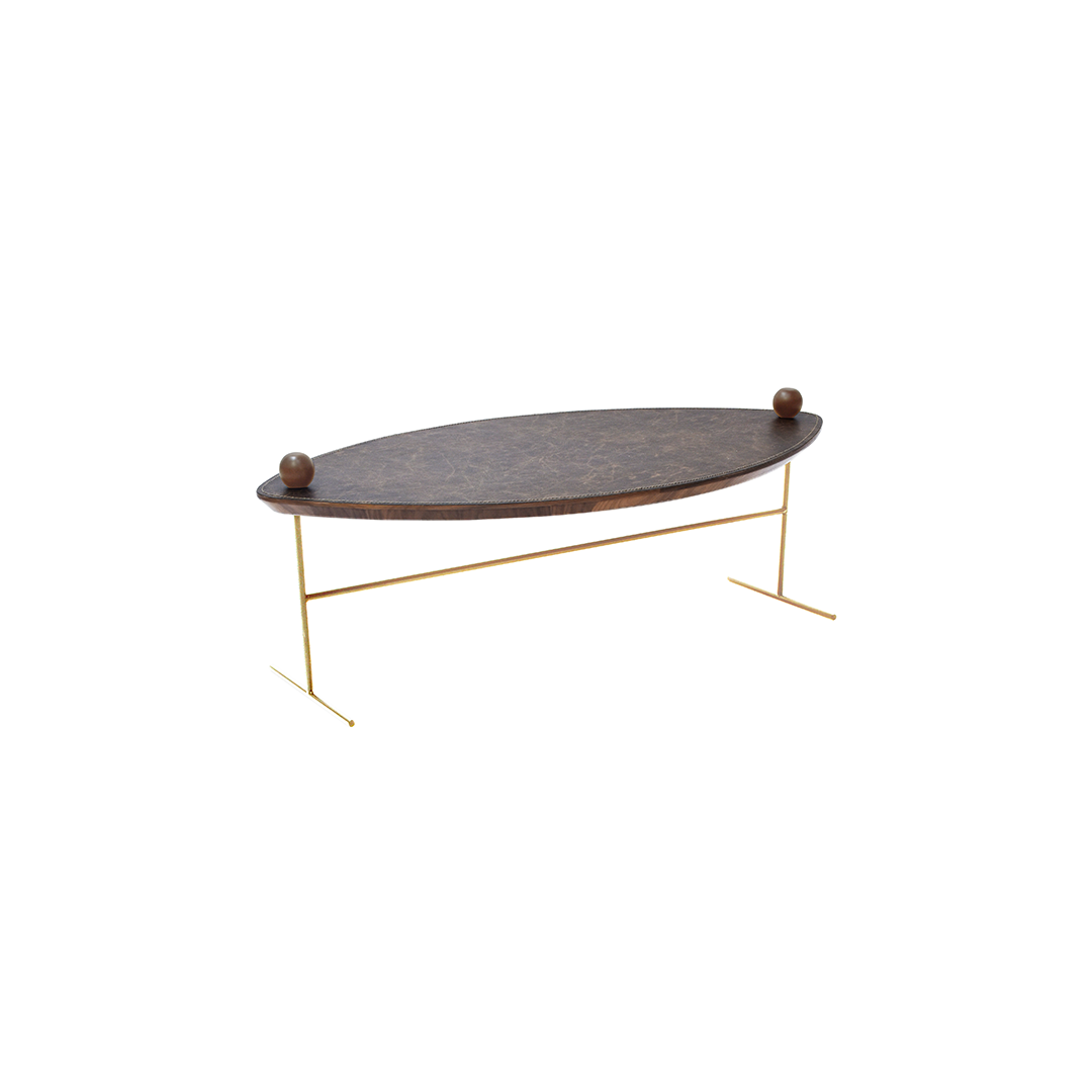 Mesa de Centro/ Canto Leaf com Esferas - SMM3074