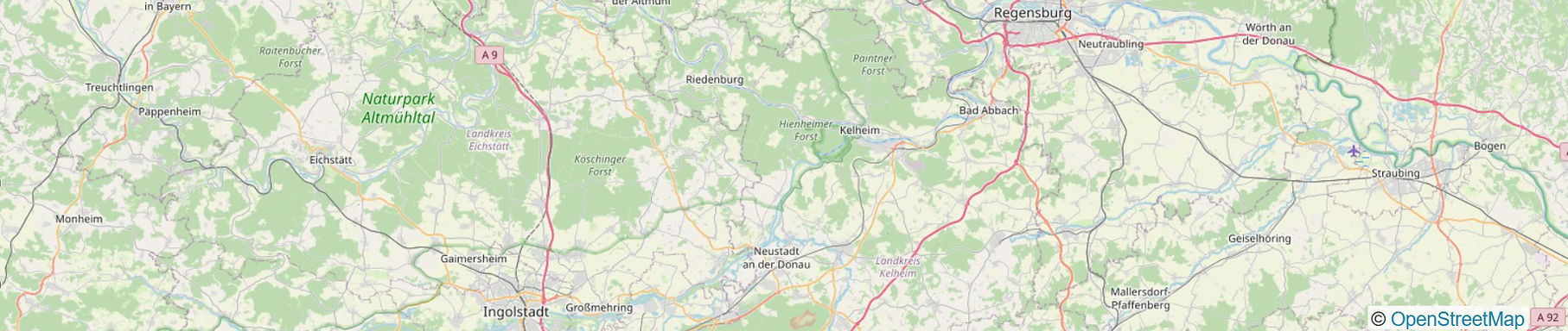 Kartenausschnitt Open Street Map
