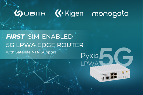 First iSIM-enabled 5G LPWA Edge Router