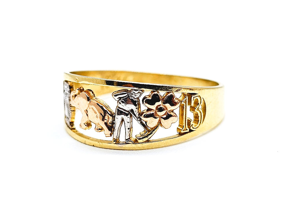 Thumbnail: 14K LUCKY RING.