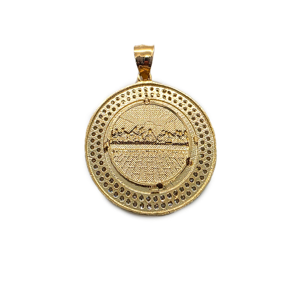 Thumbnail: 14K GOLD LAST SUPPER PENDANT.