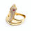 Thumbnail: 14K SNAKE LADY RING.