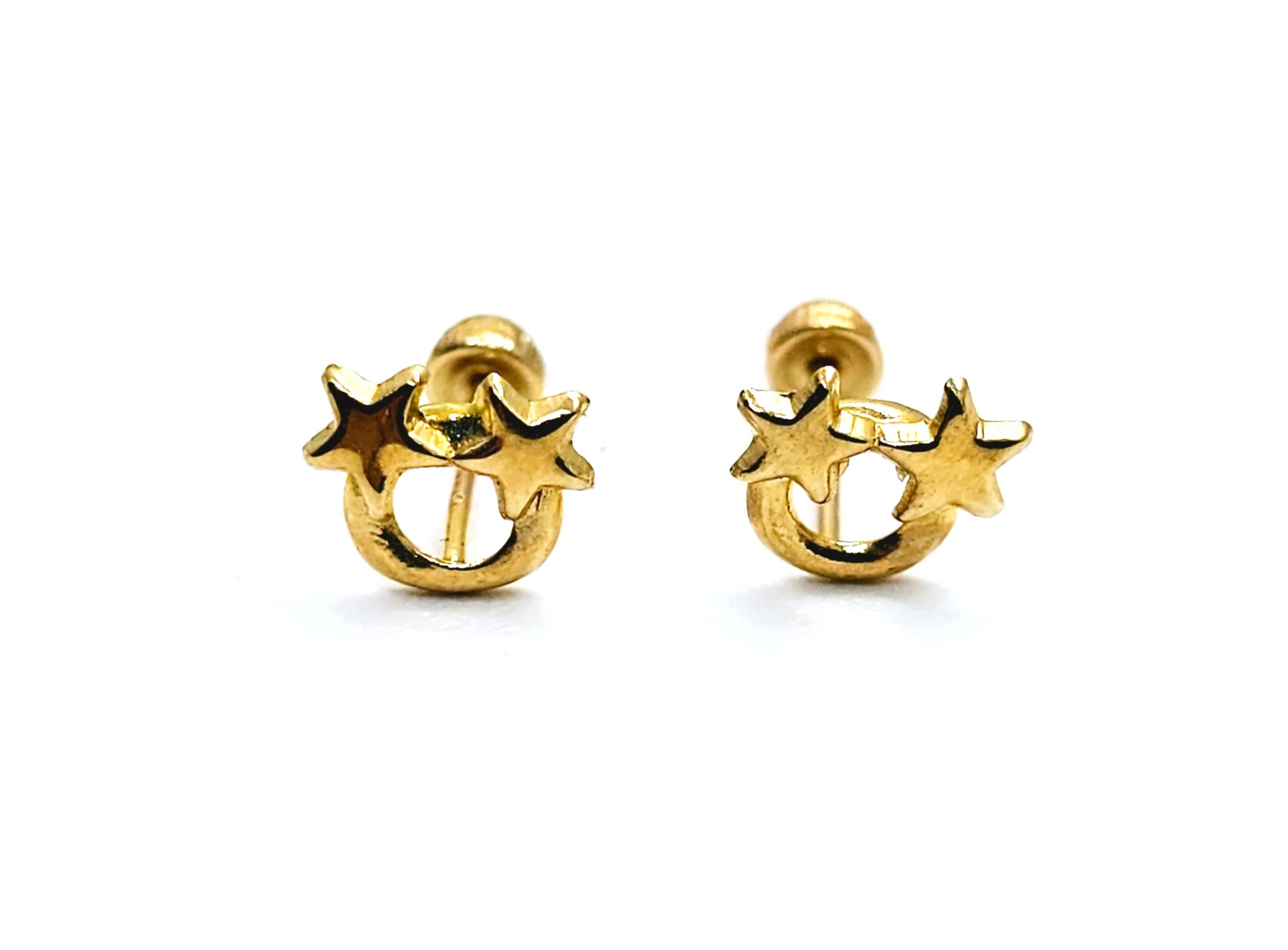 ARETES ESTRELLA ORO