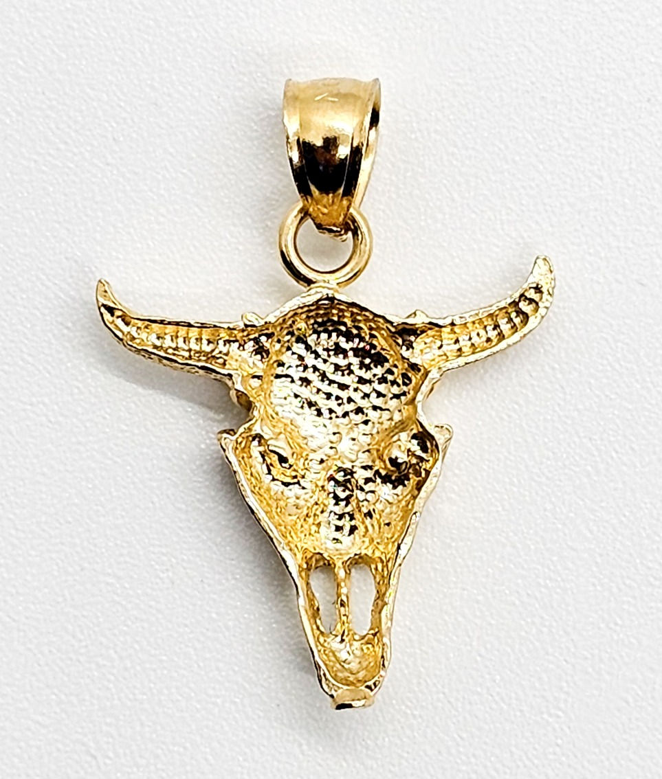 Thumbnail: 14K BULL SKULL.