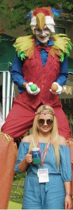 Parrot man stiltwalker circusscotland 2023 4.JPG