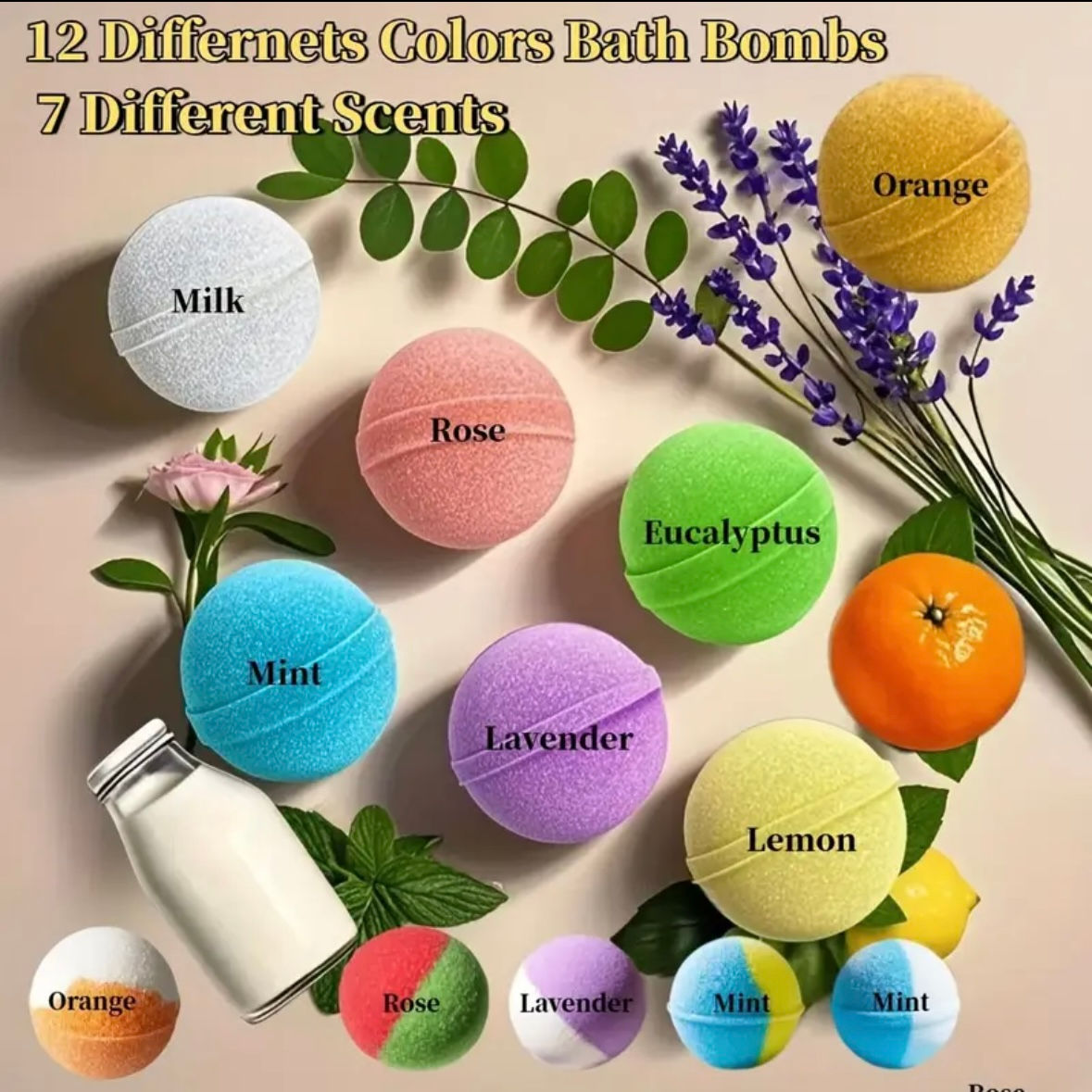 28 Pcs Mini Bath Bombs! 🛁