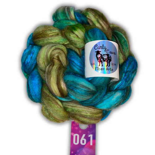 Merino/Alpaca/Camel/Silk Hand Dyed Braid 4 ounces 