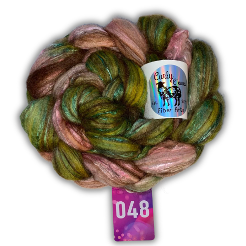 Merino/Alpaca/Camel/Silk Hand Dyed Braid 4 ounces