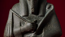 Thirtieth Dynasty Egyptian Osiris from the collection of H.E. Sheikh Saud Bin Al-Thani upcoming In Apollo Art Auctions.