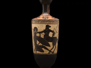 Classical Art: In Defense of Late Black-Figure Ancient Pottery Painting: Our Stunning Black-Figure, White Ground Lekythos