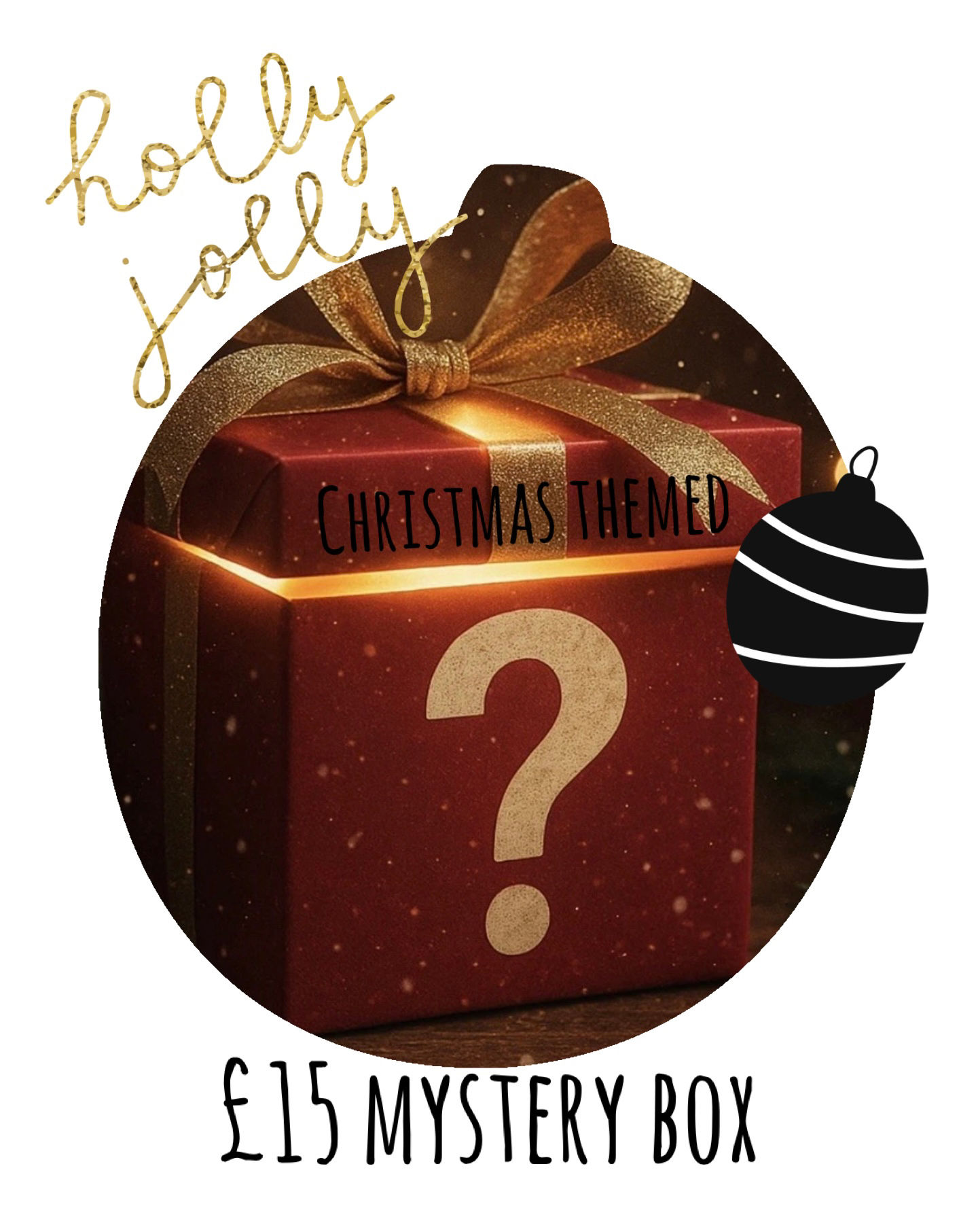 Christmas themed mystery box 