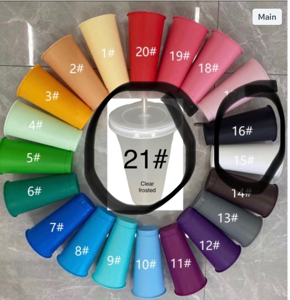 Thumbnail:  Bulk buy 24oz clear frosted, white, black full 200 box 