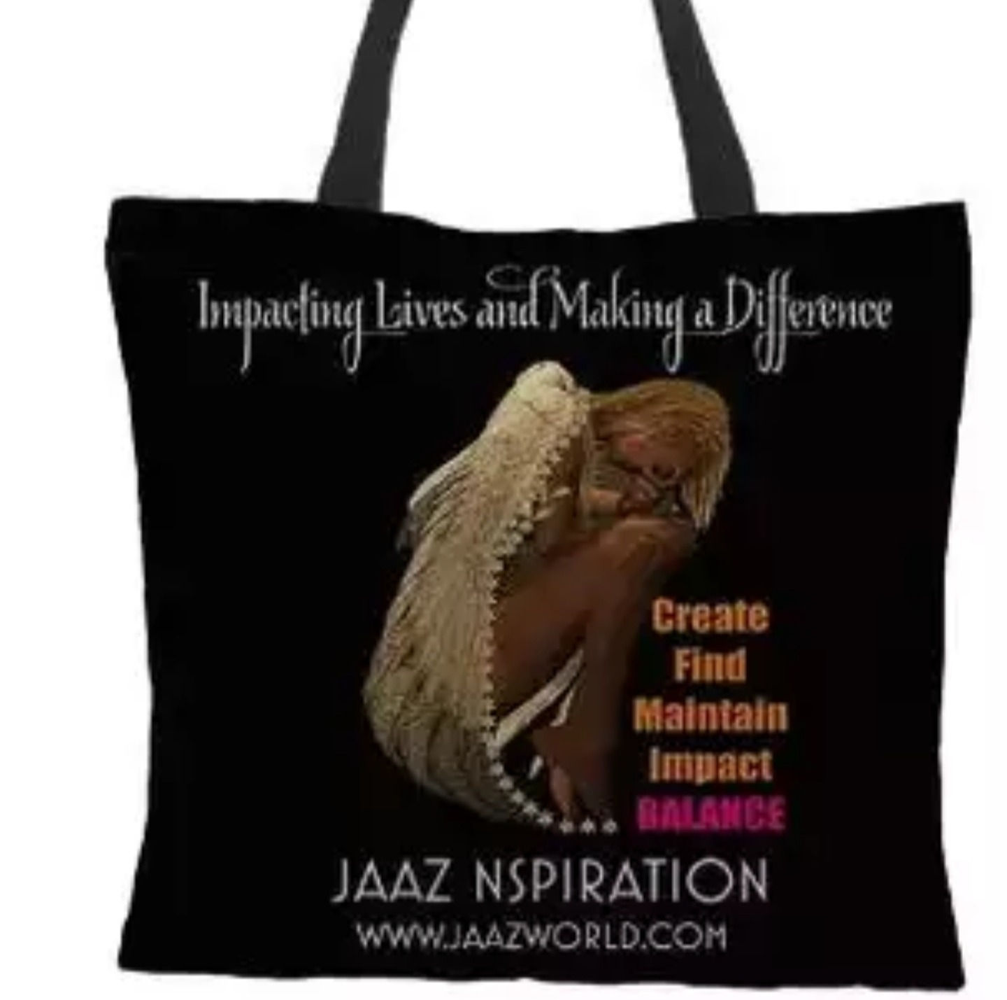 Large Tote Bag: JAAZ Making a Difference