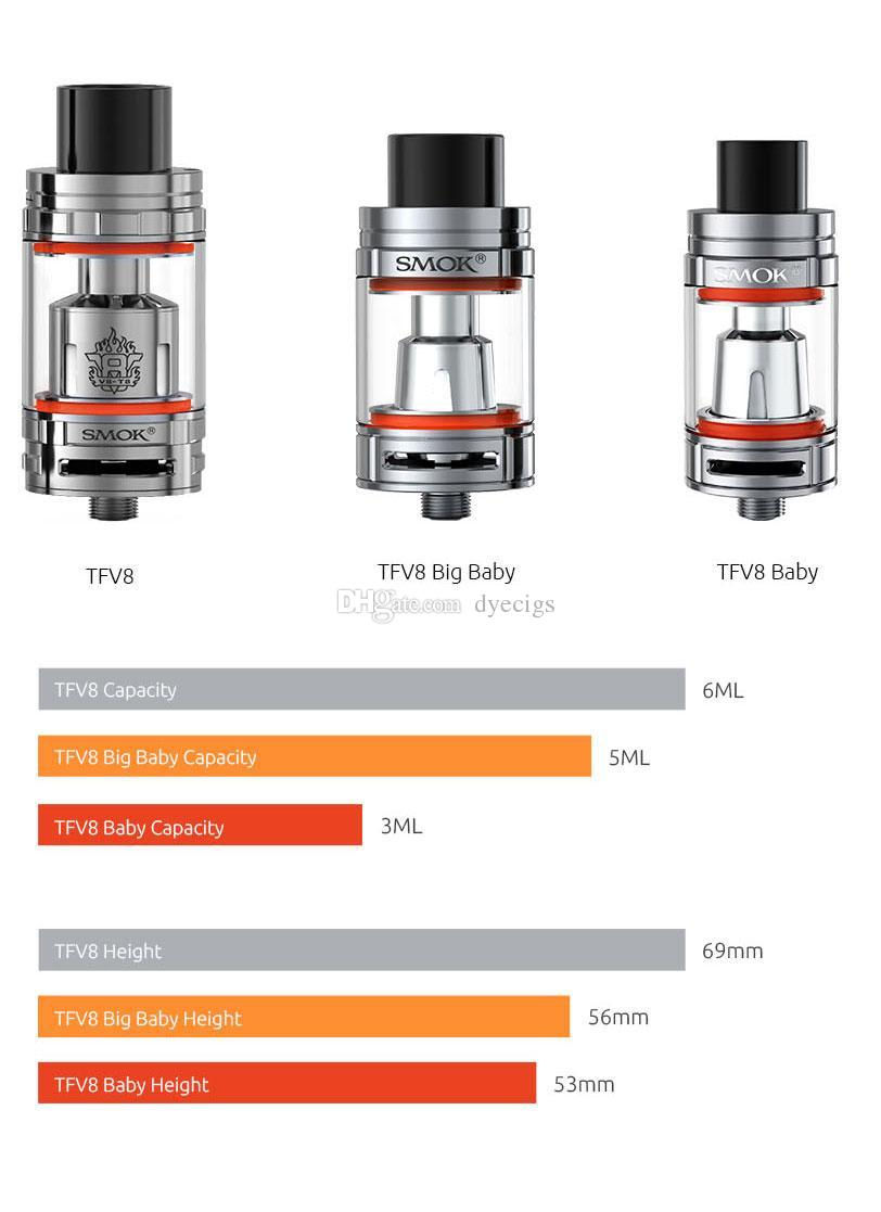 Miniatura: ATOMIZADOR SMOK TFV8 BIG BABY SUB-OHM TANK 24.5mm