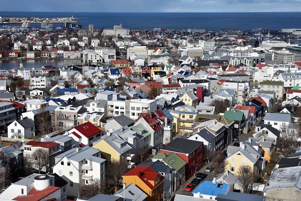 Reykjavik von oben
