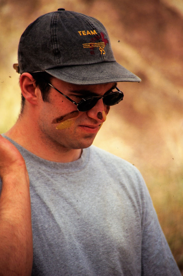 Alan mit Kriegsbemalung