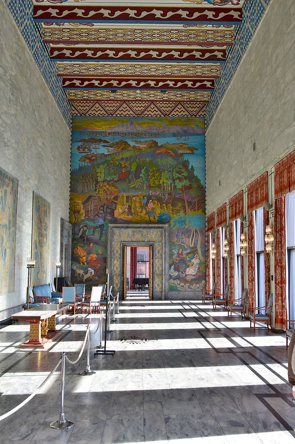 Osloer Rathaus - Innenansichten