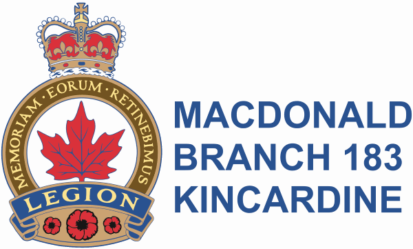 Legion MacDonald Branch 183 Kincardine crest