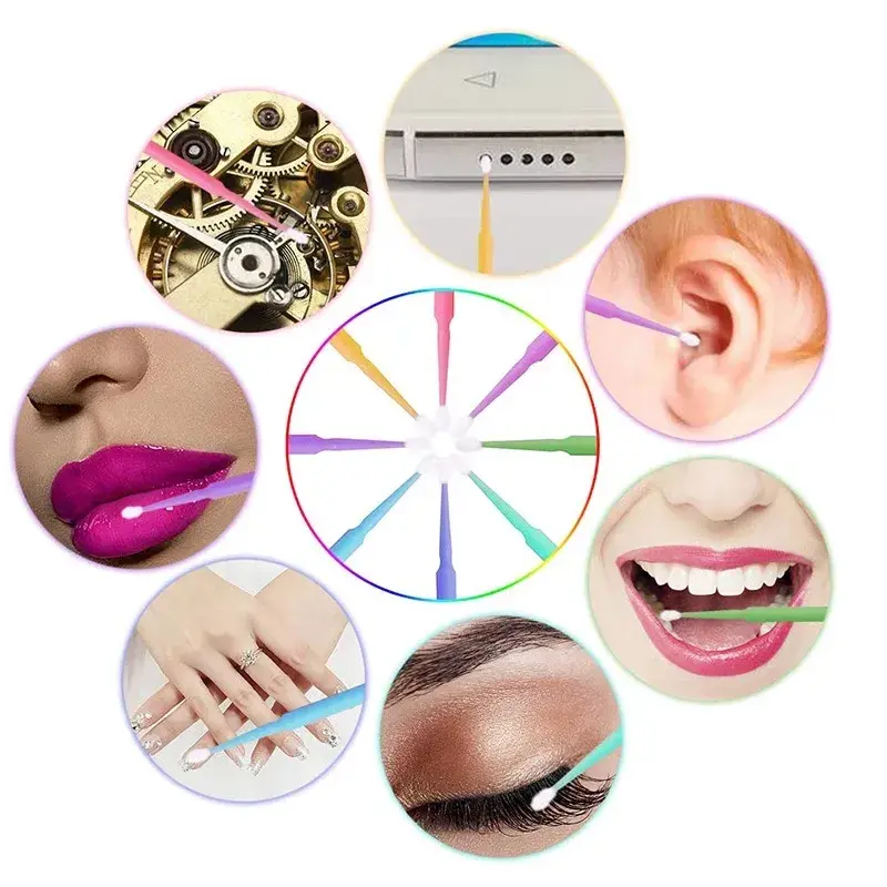 Thumbnail: 100pcs Micro Make Up Brushes Eyelash ExtensionGlue Brushes