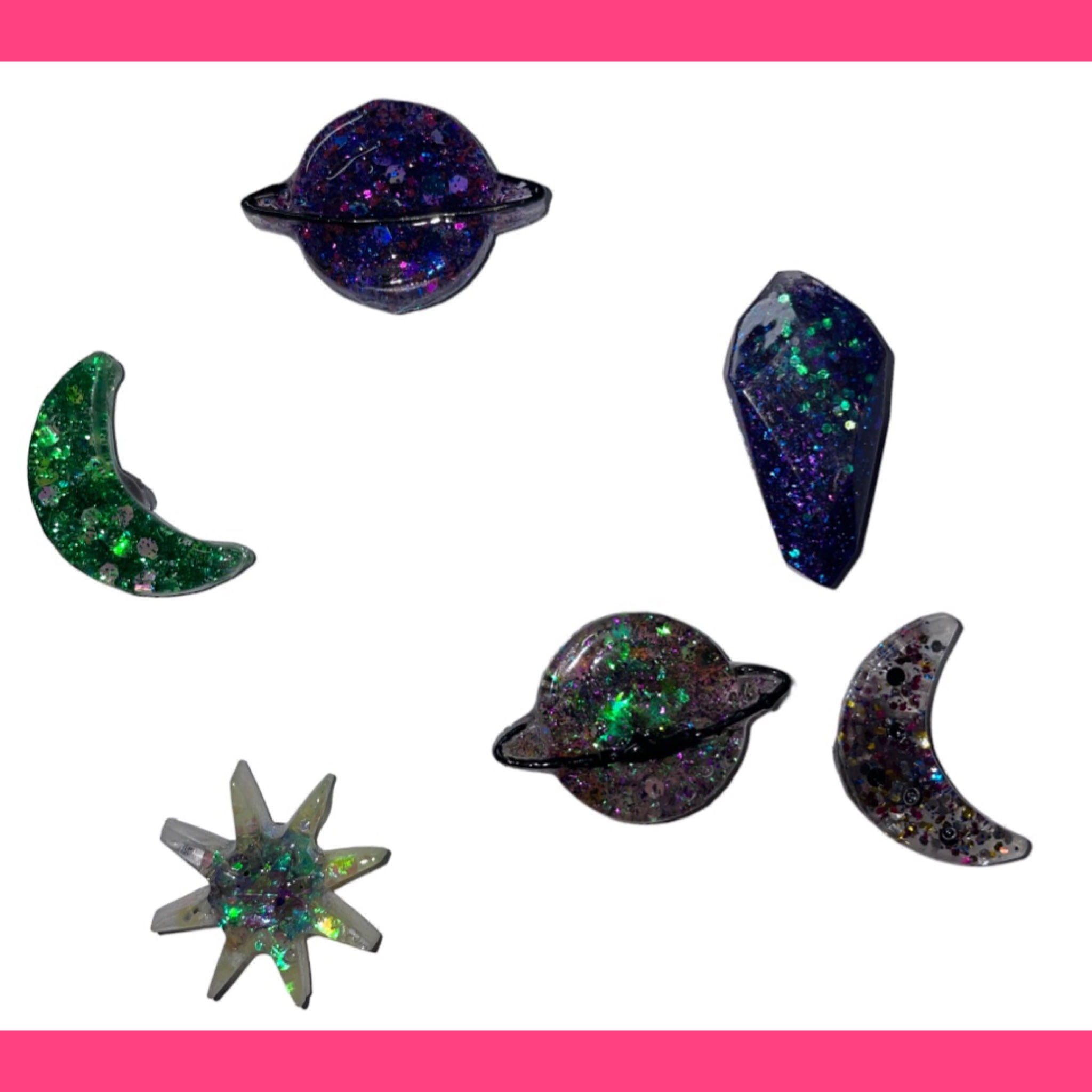 Galaxy resin magnet set 