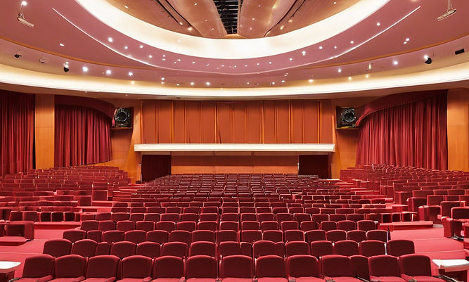 Auditorium Sound system, the sound system needs to be visble, LED display and sound box .j