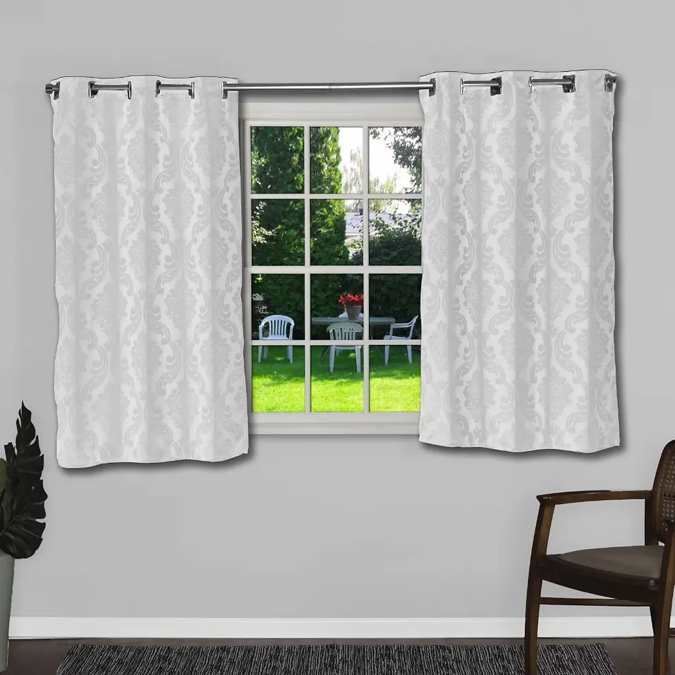 Miniatura: KIT CORTINA JACQUARD SEMI BLACKOUT PREMIUM 2,0M X 1,40M SORTIDAS PROMOÇÃO