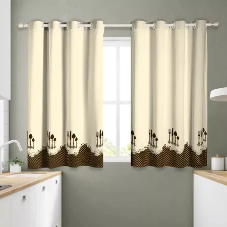 Cortina Elegante Para Cozinha 3,00 x 1,40 Várias Estampas