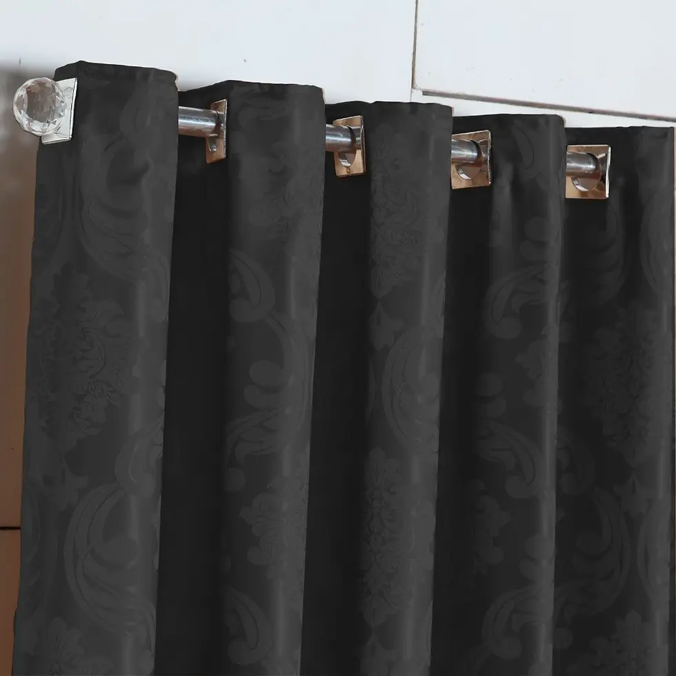 Miniatura: KIT CORTINA JACQUARD SEMI BLACKOUT PREMIUM 2,0M X 1,40M SORTIDAS PROMOÇÃO