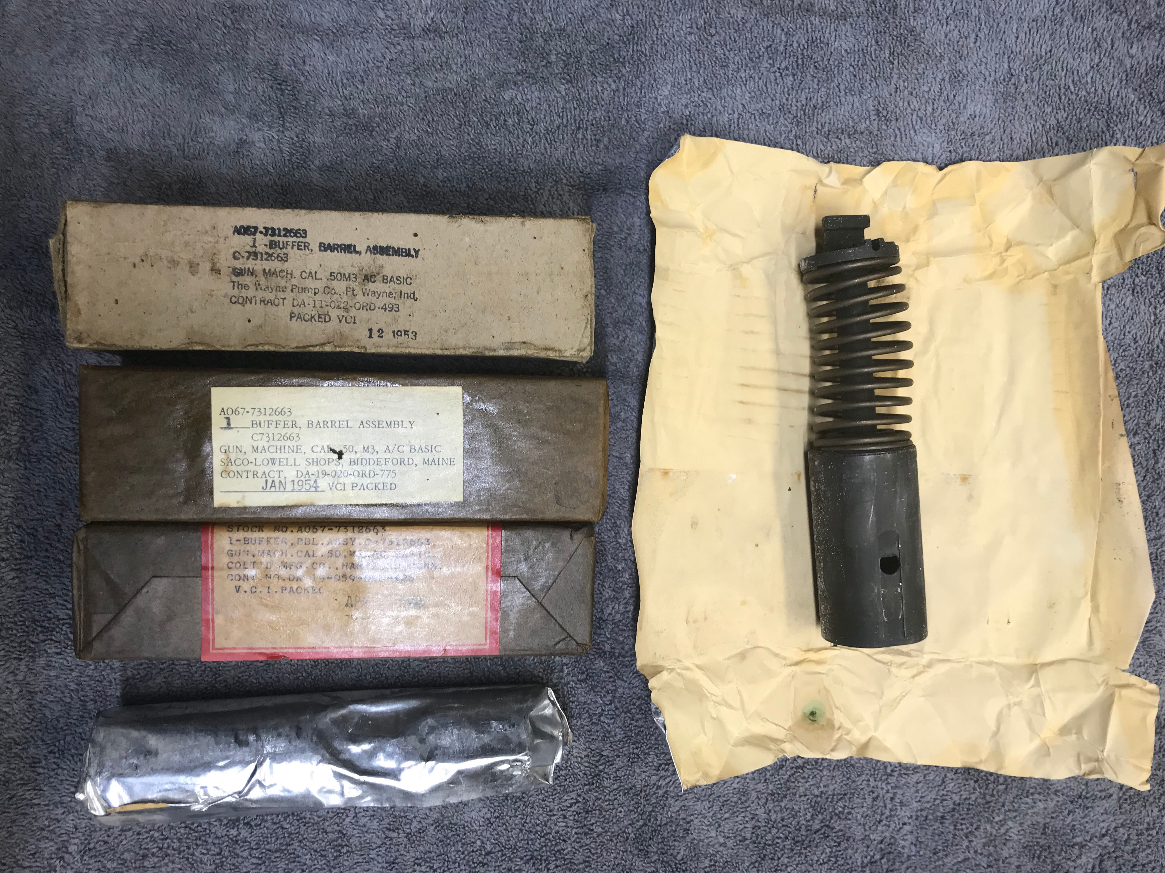 Pneumatic barrel buffer assy.