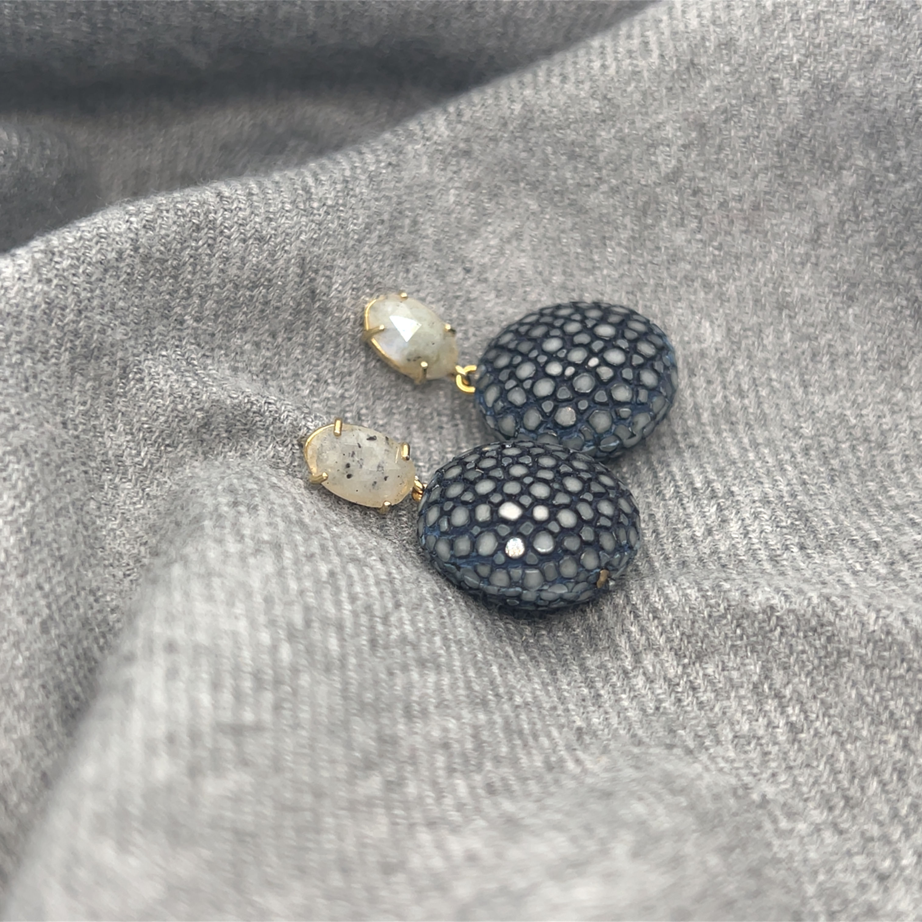 Rochenleder anthrazit