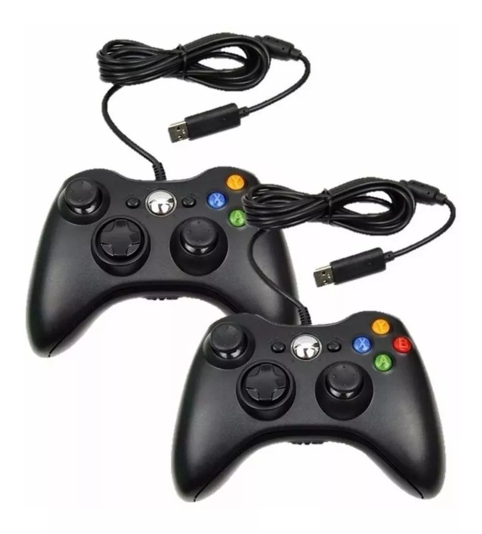 NEVERDIE STORE - Controle De Xbox 360 Com Fio Para Video Game e PC/ Fat E Pc Joy