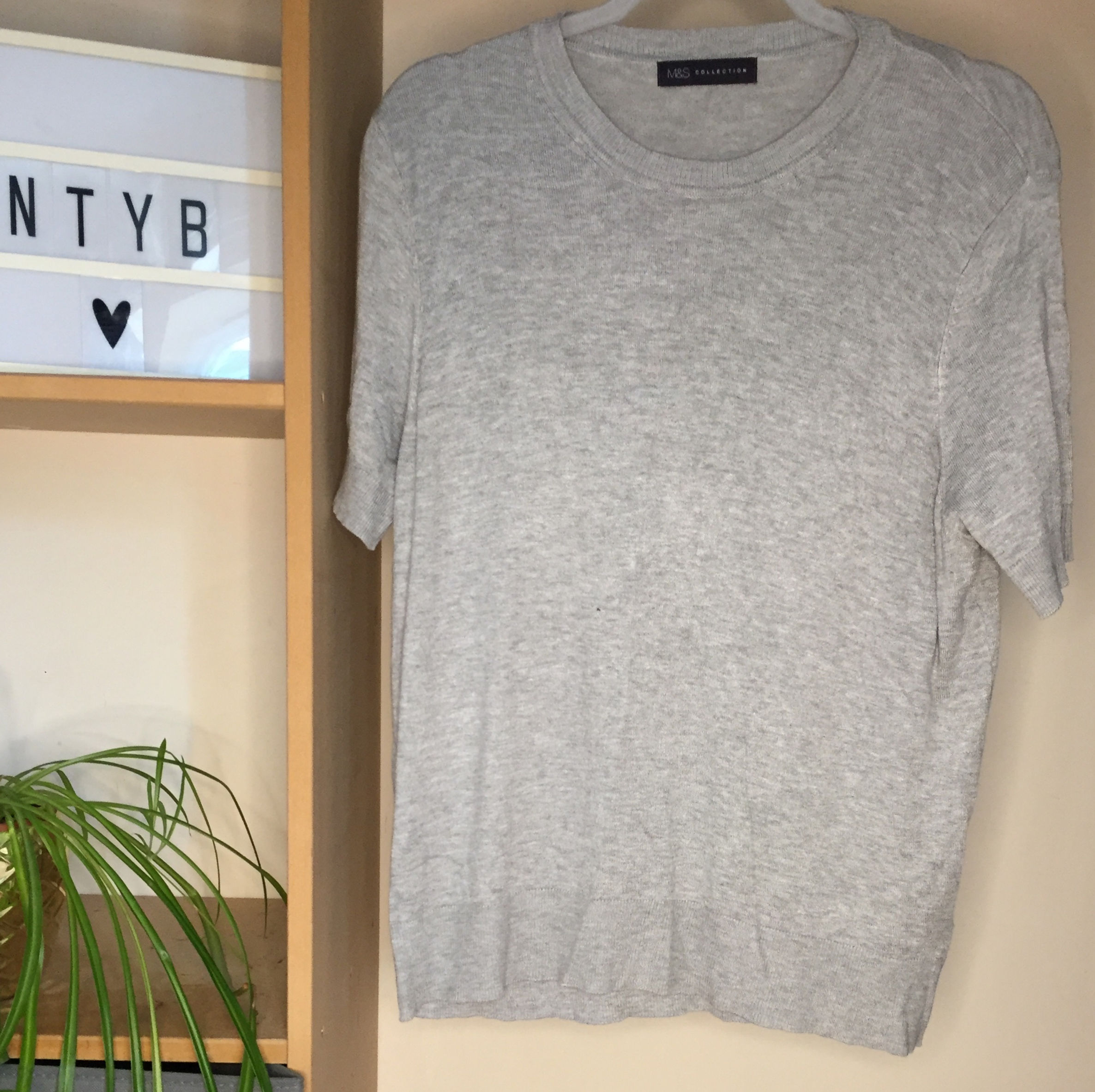 M&S Grey Top Size 16