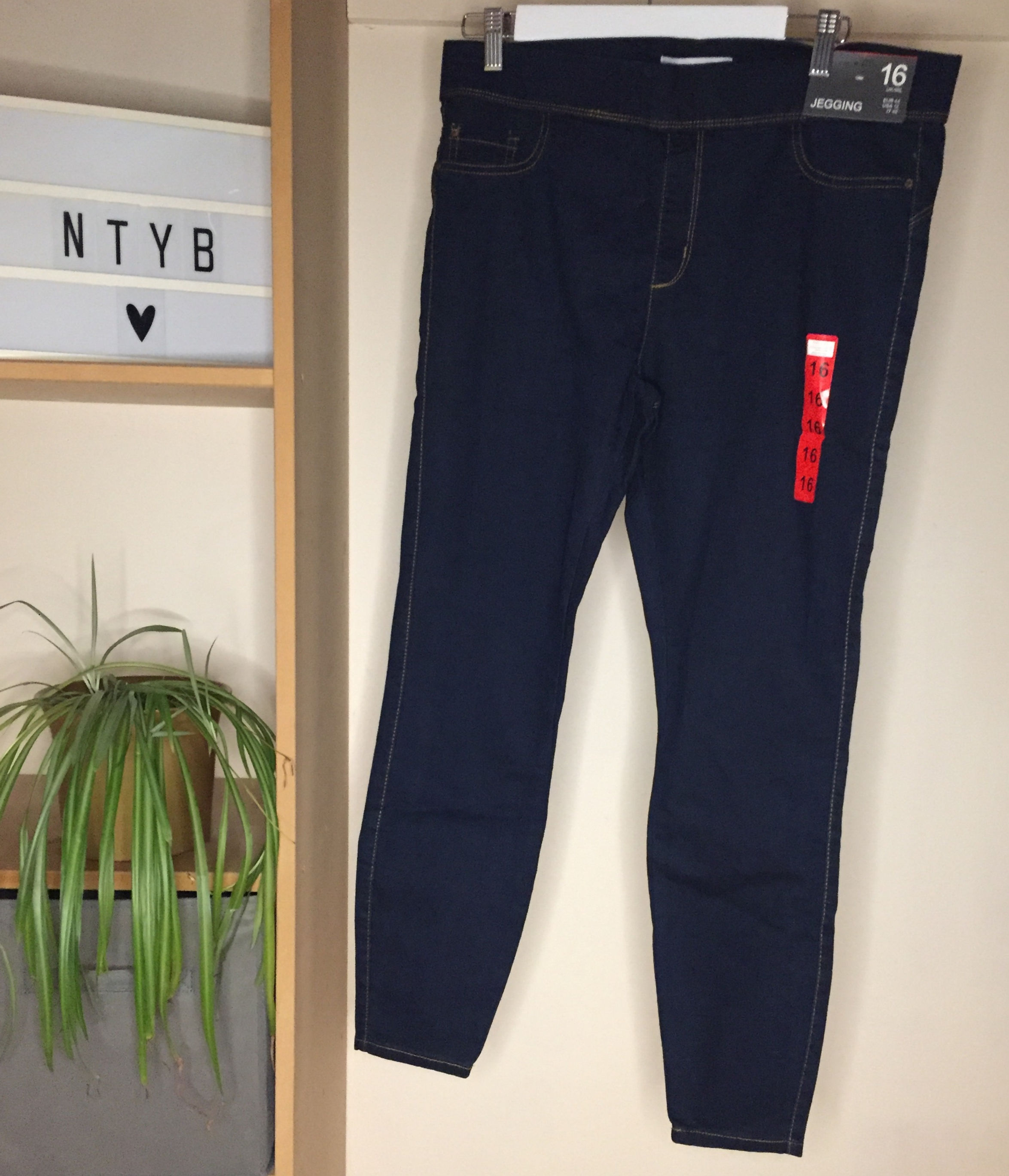 Primark Blue Jeggings Size 16