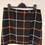 Thumbnail: Oasis Black Mini Skirt With White & Orange Checks - Size 10 - Preloved