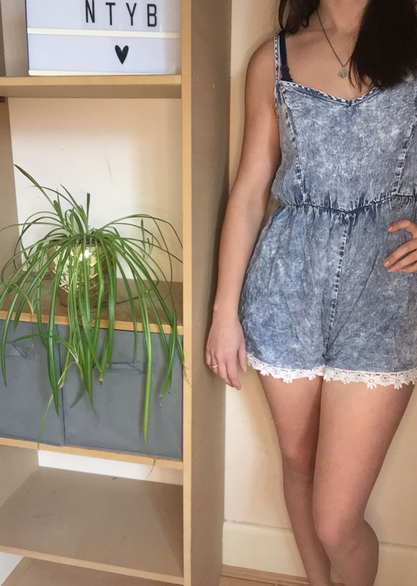 Primark Denim Look Playsuit Size 12