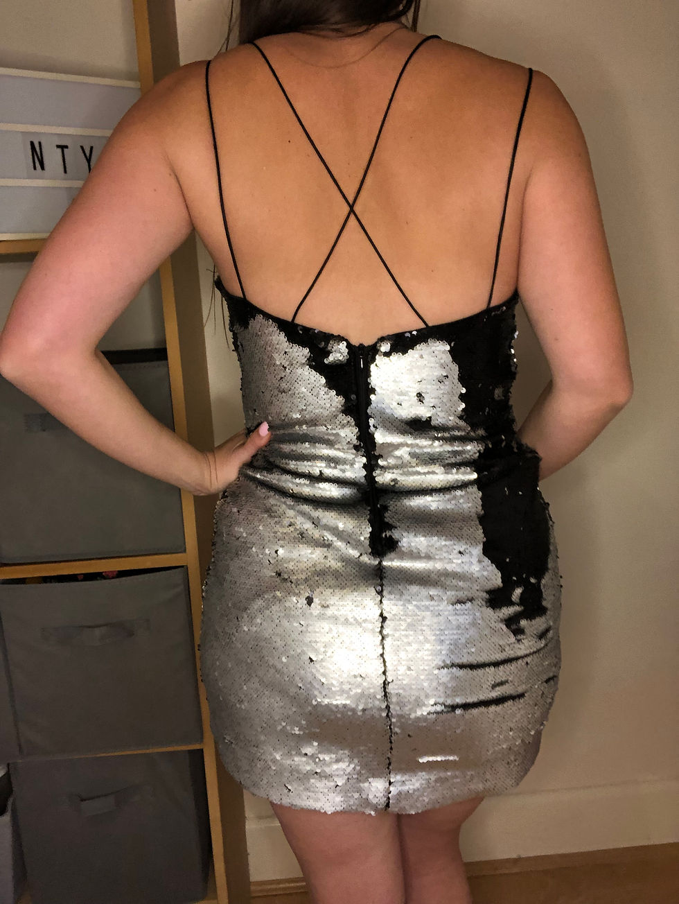 Thumbnail: New Look Sequin Dress Size 8