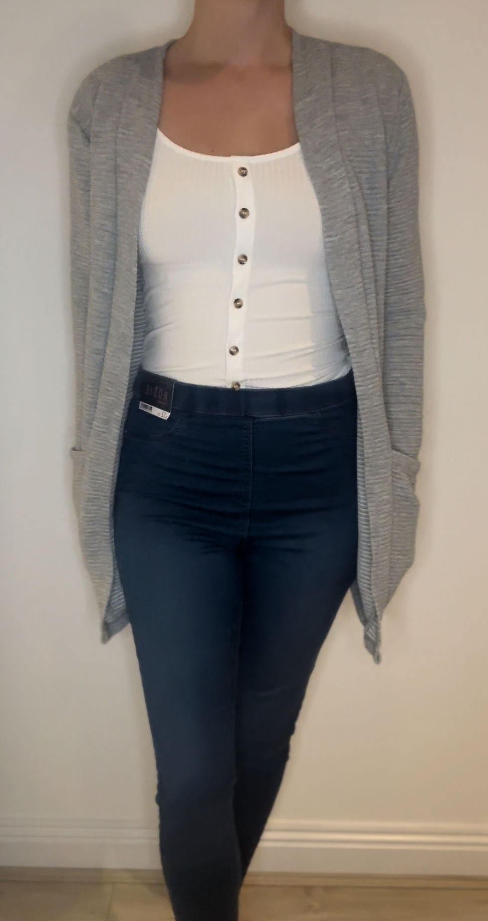 Thumbnail: Jacqueline de Yong Grey Cardigan - Size S - Preloved