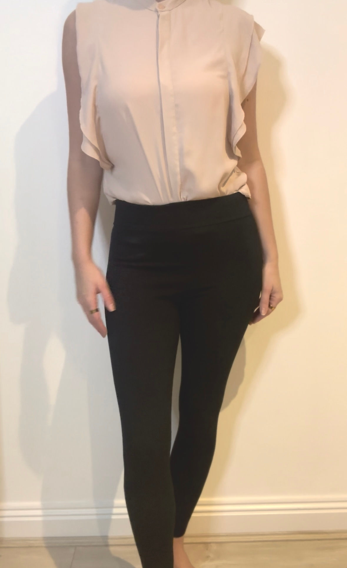 Boohoo Black Leggings - Size 8 - Preloved 
