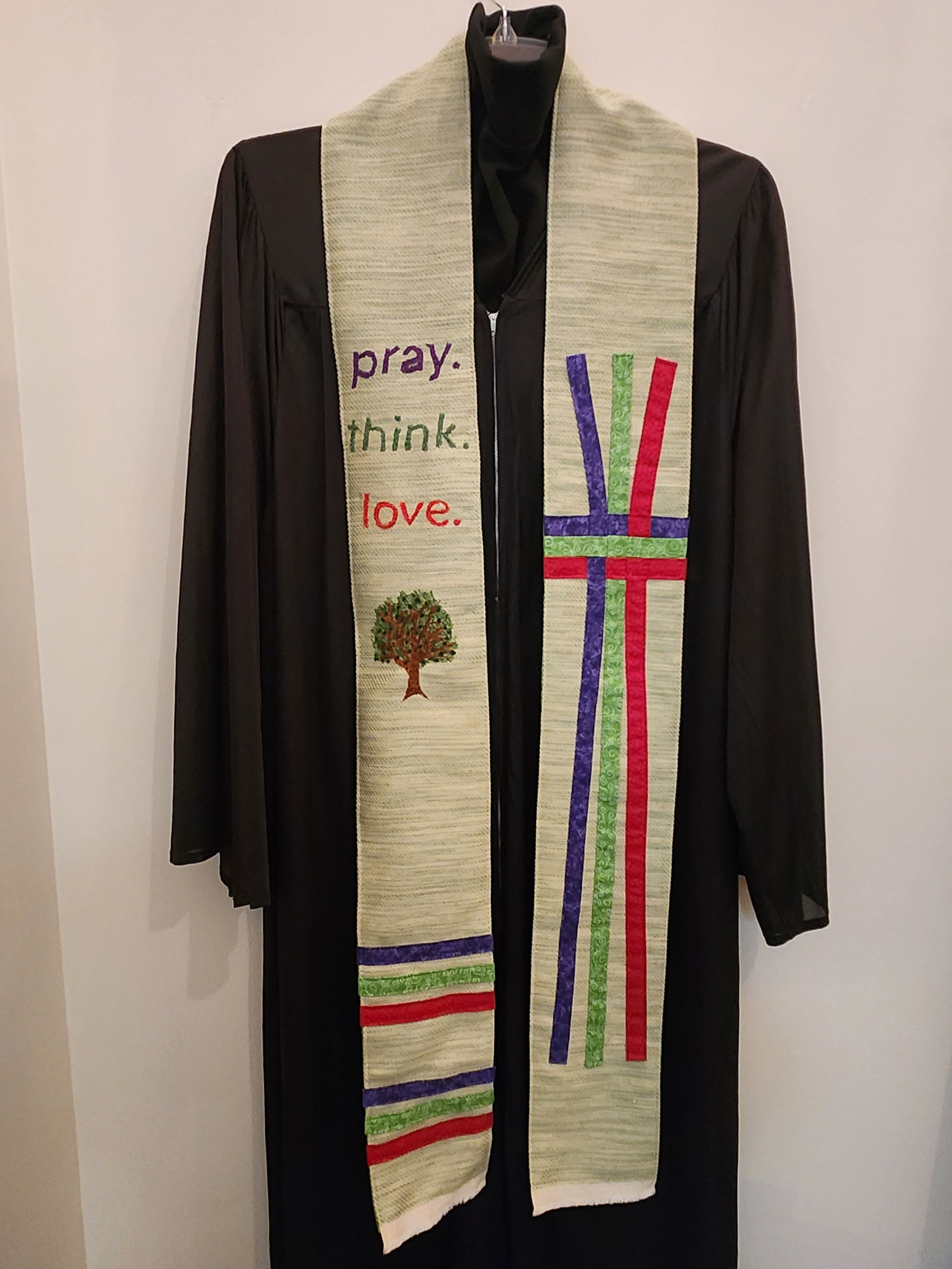Pray. Think. Love.  CUSTOM STOLE