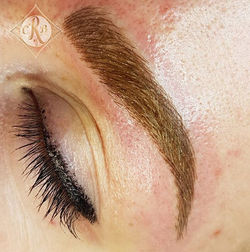 Close up of these Microbladed and Shaded