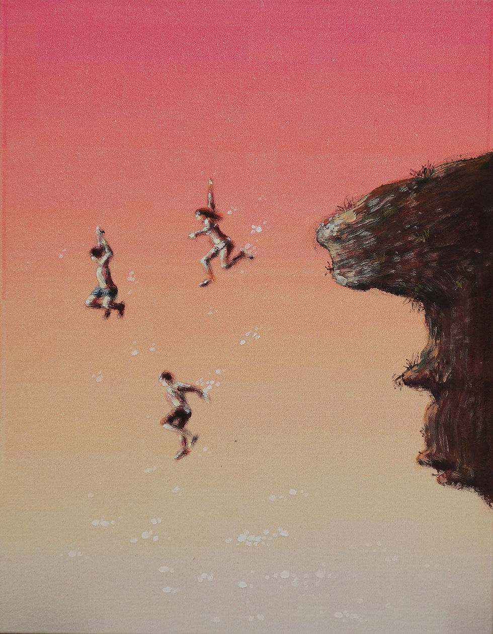 20_pink days 41x32cm acrylic on fabric 2