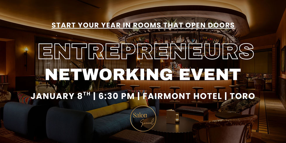 Chicago Business Networking Event @ Fairmont Hotel | Toro Restaurant 