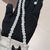 Thumbnail: Rainbow Moonstone Pumpkin Bead &Black Obsidian Carved Wolf Face Pendant Necklace