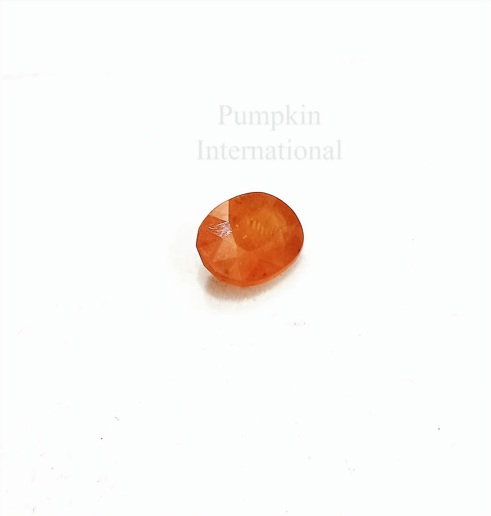 Thumbnail: Natural Orange Sapphire Oval Shape Gemstone 11 x 8 mm
