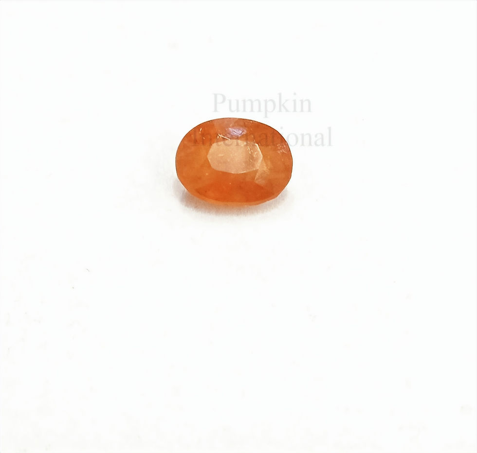 Thumbnail: Natural Orange Sapphire Oval Shape Gemstone 11 x 8 mm
