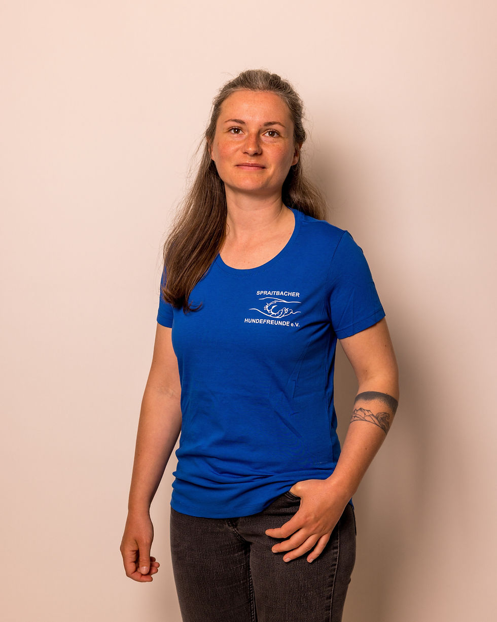 Damen T-Shirt Rundhalsausschnitt von vorne