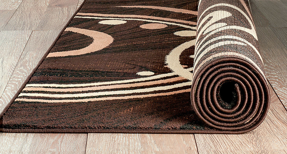 Miniatura: SUMMIT 038 BROWN SWIRL AREA RUG